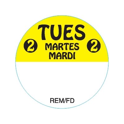 Word MARTES. Tuesday In Spanish. Vector Decorative Object For