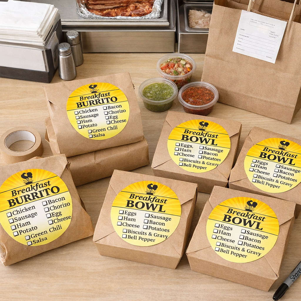 Restaurant & Catering Labels
