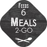 Meals 2-GO / Feeds 6 Label