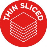 Thin Sliced (icon) Label
