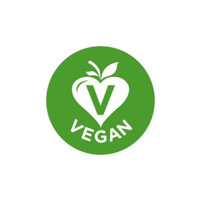 Vegan (icon) Label