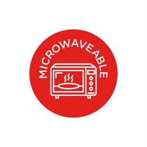 Microwaveable (icon) Label