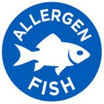 Allergen Fish (icon) Label