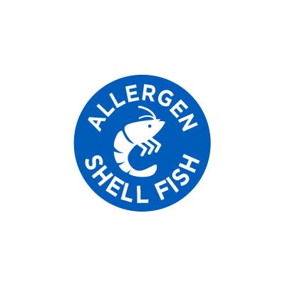 Allergen Shell Fish (icon) Label