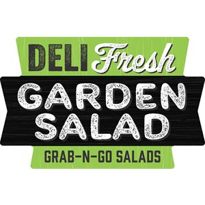 Deli Fresh Garden Salad (Grab n Go) Label