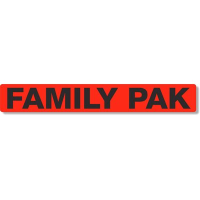 Family Pak Label