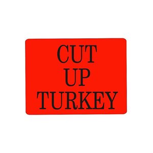 Cut up Turkey Label