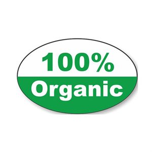 100% Organic Label