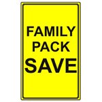 Family Pack / Save Label