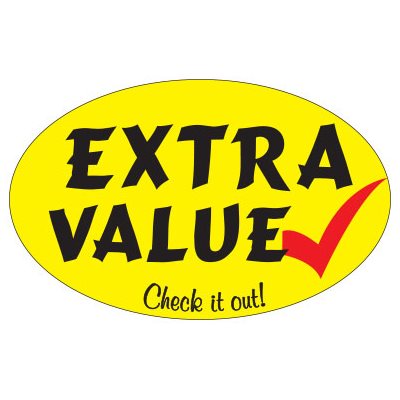 Extra Value (Check it Out) Label