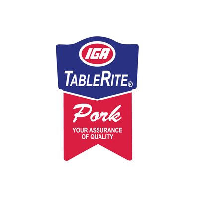 IGA TableRite Pork Label