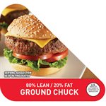 Ground Chuck 80% Lean / 20% Fat Grind Label