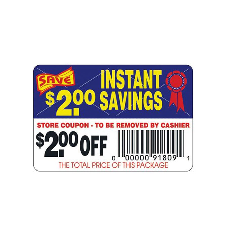 INSTANT SAVING $2.00 OFF LABEL RECT.L              250/RL