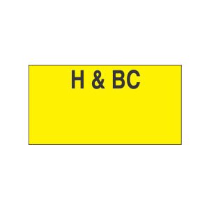 Monarch 1110 Series H & BC (Health & Beauty) Label