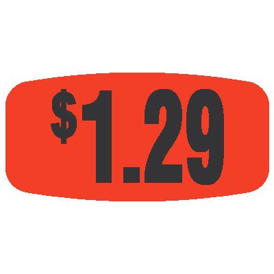 $1.29 Label