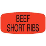 Beef Short Ribs Label