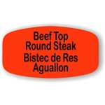 Beef Top Round Steak / Bistec de Res Aguallon Label