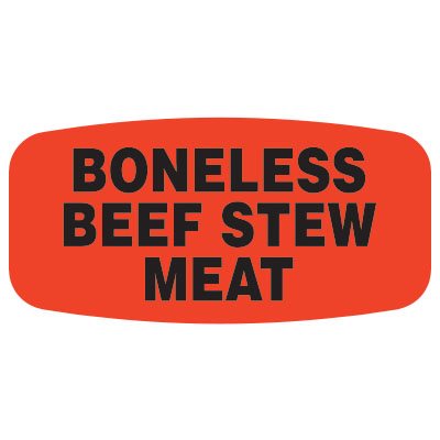 Boneless Beef Stew Meat Label