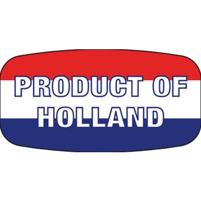 Product of Holland Label