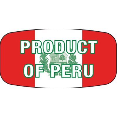 Product of Peru Label