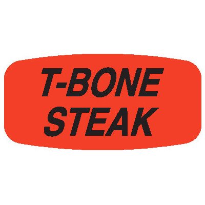 T-Bone Steak Label T-Bone Steak Label