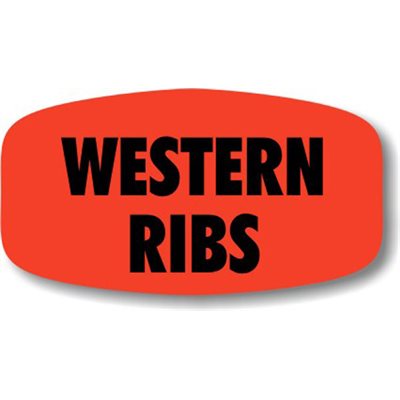 Western Ribs Label Western Ribs Label