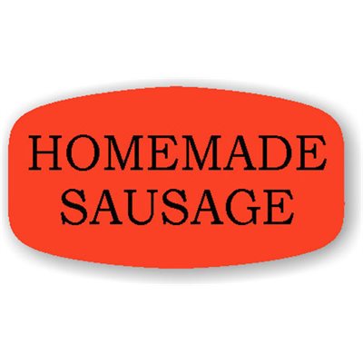Homemade Sausage Label