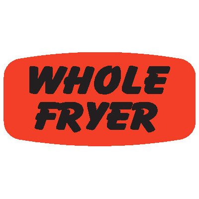 Whole Fryer Label Whole Fryer Label