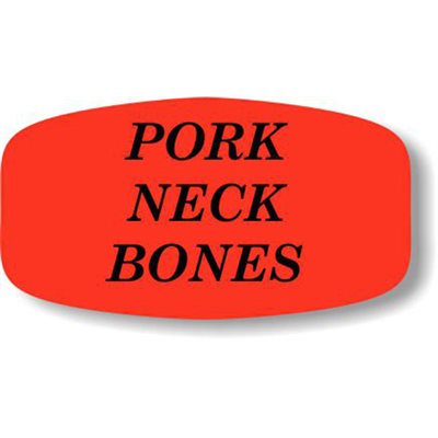 Pork Neck Bones Label