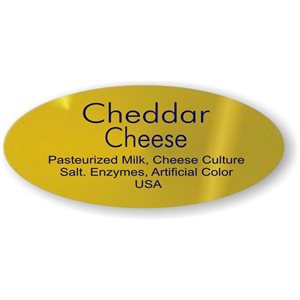 Cheddar Cheese w / ing Label