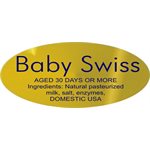 Baby Swiss w / ing Label
