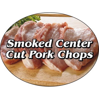 Smoked Center Cut Pork Chops Label